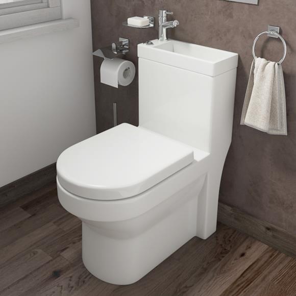 TR2IN1 2 In 1 Combination WC & Basin Unit White Inc Soft Close Seat